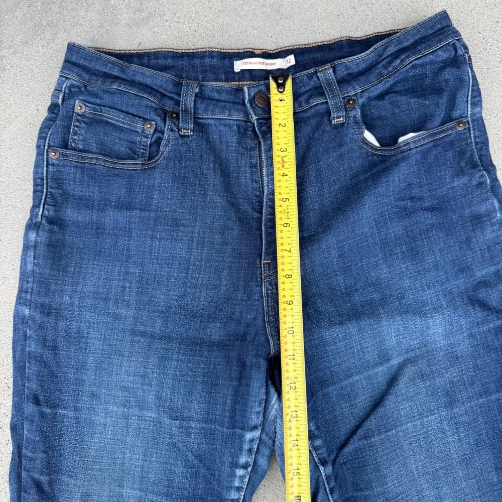 Levi's 721 High‎ Rise Skinny Jeans Dark Wash Women's Size 32